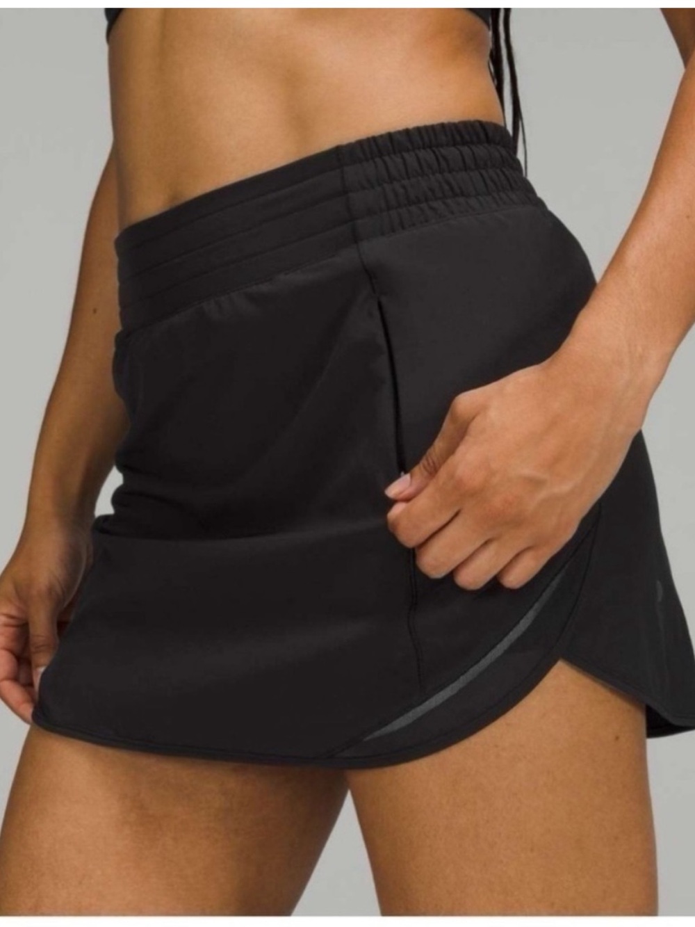 LULULEMON Hotty Hot High-Rise Skirt Black Size 14